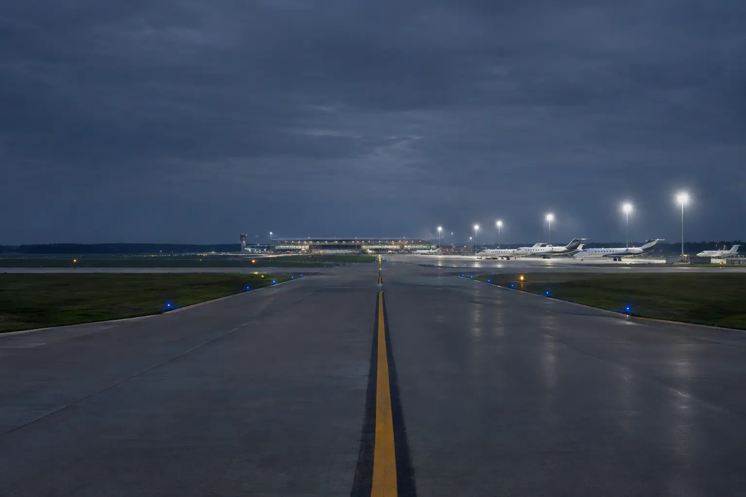 Private jets at George Bush Intercontinental Airport